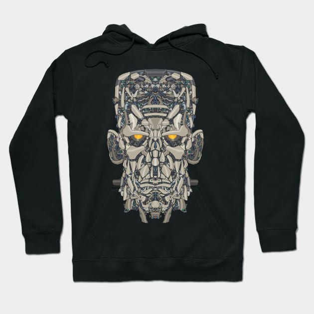 Mecha Soul Frankenstein Monster Hoodie by Houerd